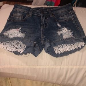 Girls jean shorts